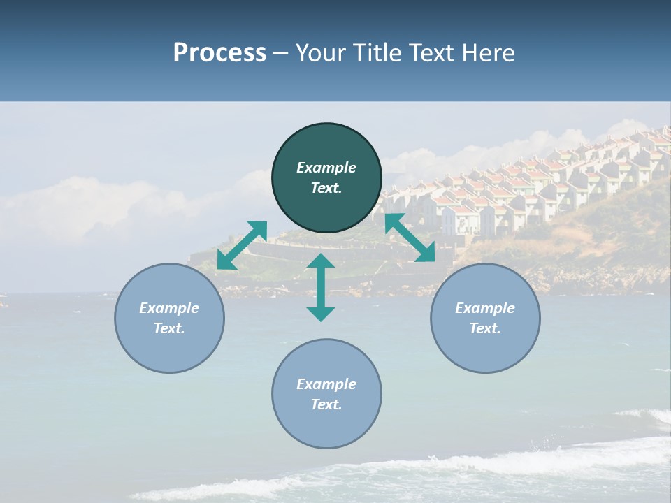 A Large Body Of Water With Houses On Top Of It PowerPoint Template