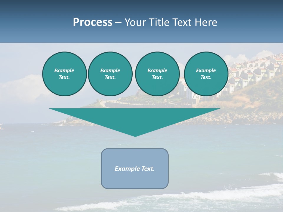 A Large Body Of Water With Houses On Top Of It PowerPoint Template