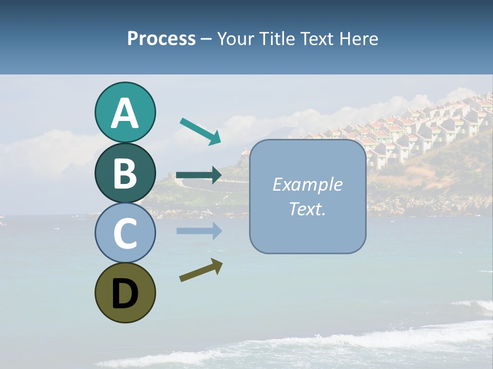A Large Body Of Water With Houses On Top Of It PowerPoint Template