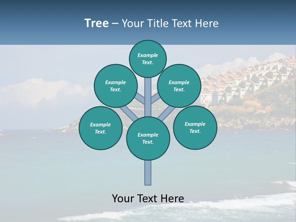 A Large Body Of Water With Houses On Top Of It PowerPoint Template