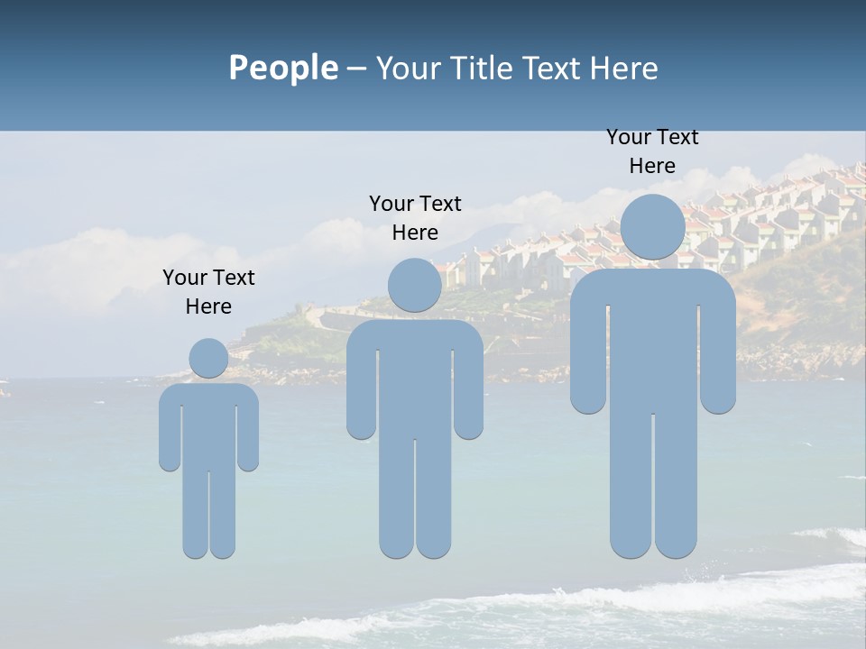 A Large Body Of Water With Houses On Top Of It PowerPoint Template