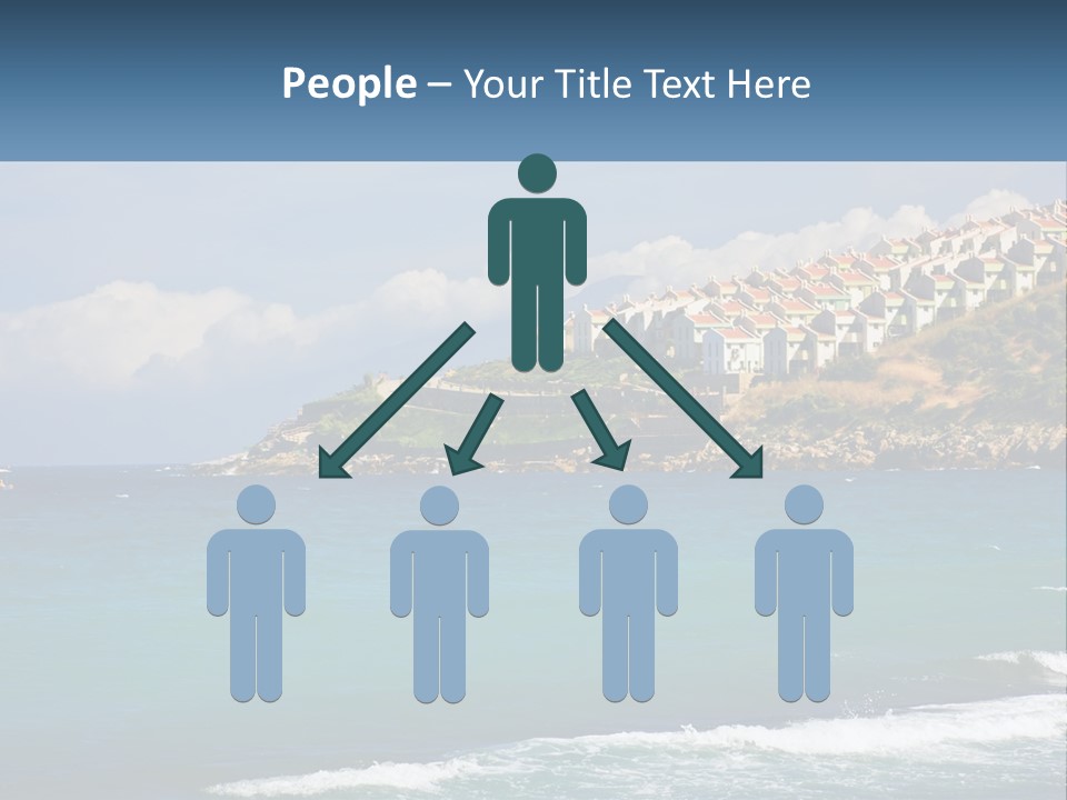 A Large Body Of Water With Houses On Top Of It PowerPoint Template