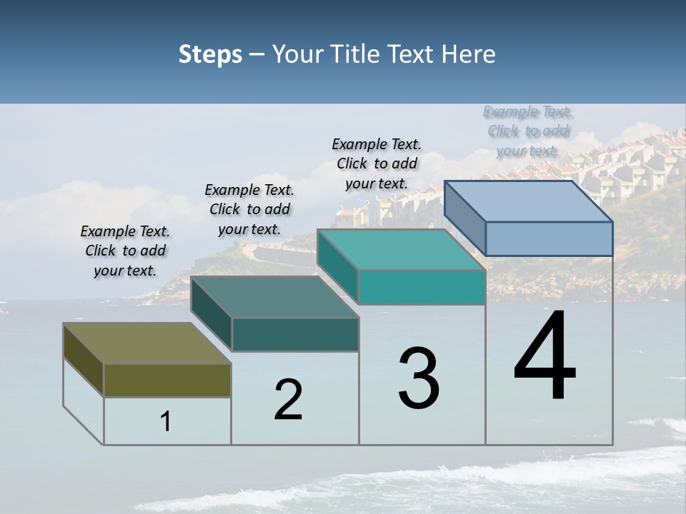 A Large Body Of Water With Houses On Top Of It PowerPoint Template