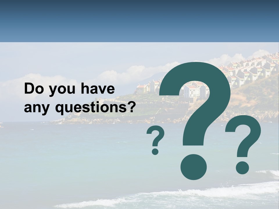 A Large Body Of Water With Houses On Top Of It PowerPoint Template