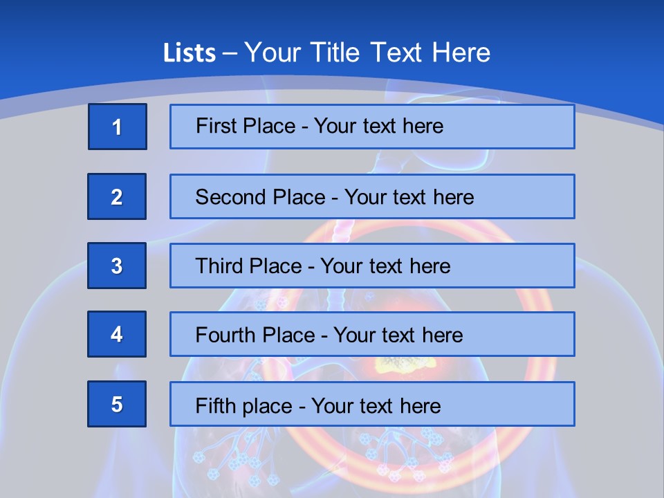 The Stomach Is Shown With A Red Circle Around It PowerPoint Template