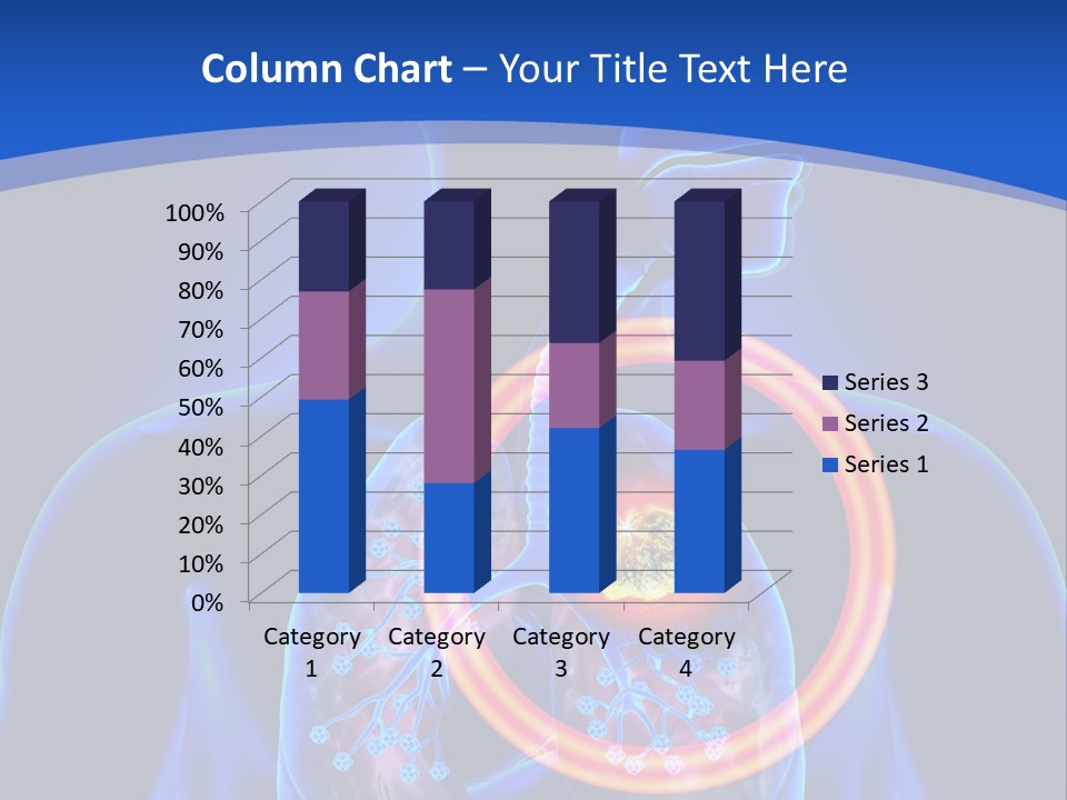 The Stomach Is Shown With A Red Circle Around It PowerPoint Template