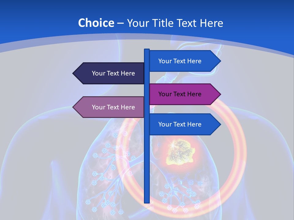 The Stomach Is Shown With A Red Circle Around It PowerPoint Template