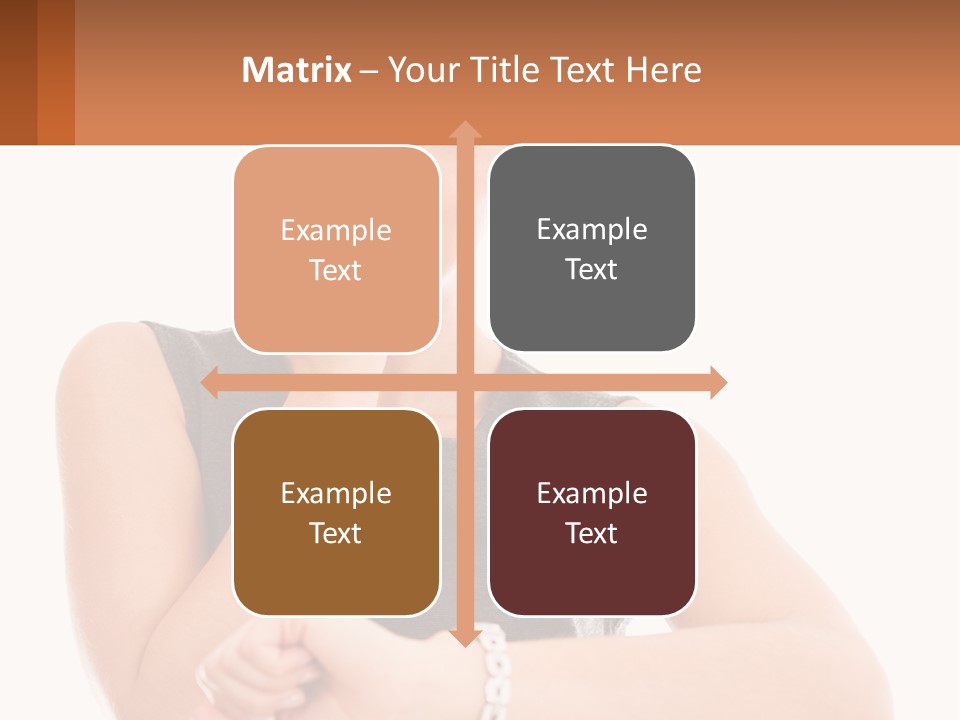 A Woman Is Smiling While Holding Her Hand To Her Face PowerPoint Template