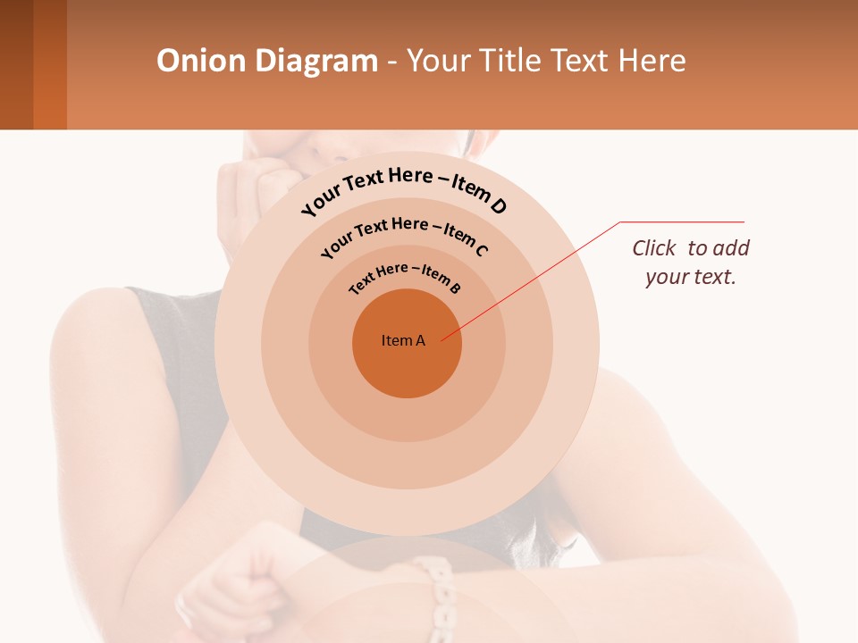 A Woman Is Smiling While Holding Her Hand To Her Face PowerPoint Template