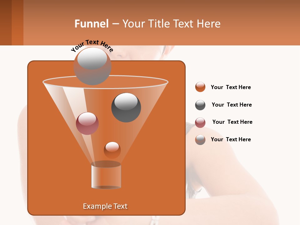 A Woman Is Smiling While Holding Her Hand To Her Face PowerPoint Template