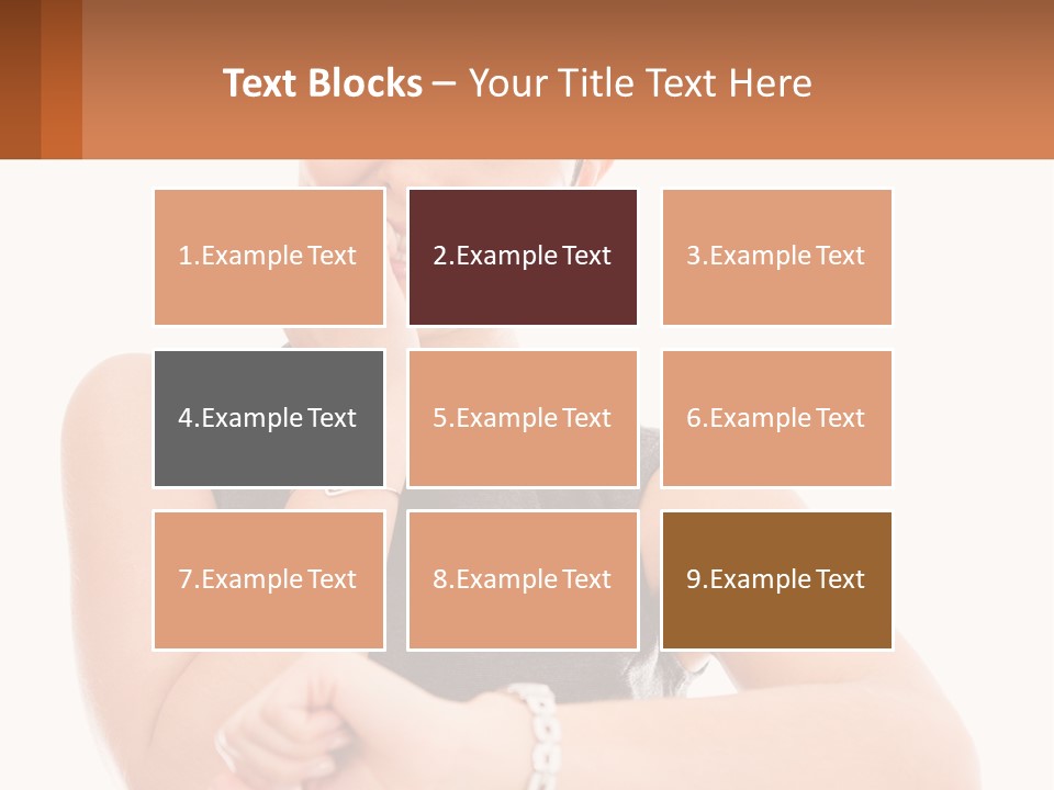 A Woman Is Smiling While Holding Her Hand To Her Face PowerPoint Template