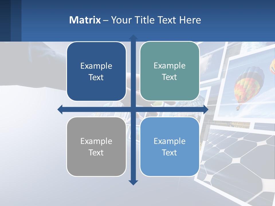 A Person Touching A Screen With Many Pictures On It PowerPoint Template
