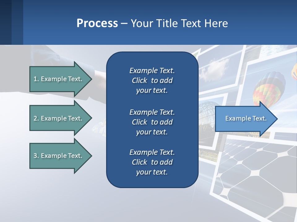 A Person Touching A Screen With Many Pictures On It PowerPoint Template