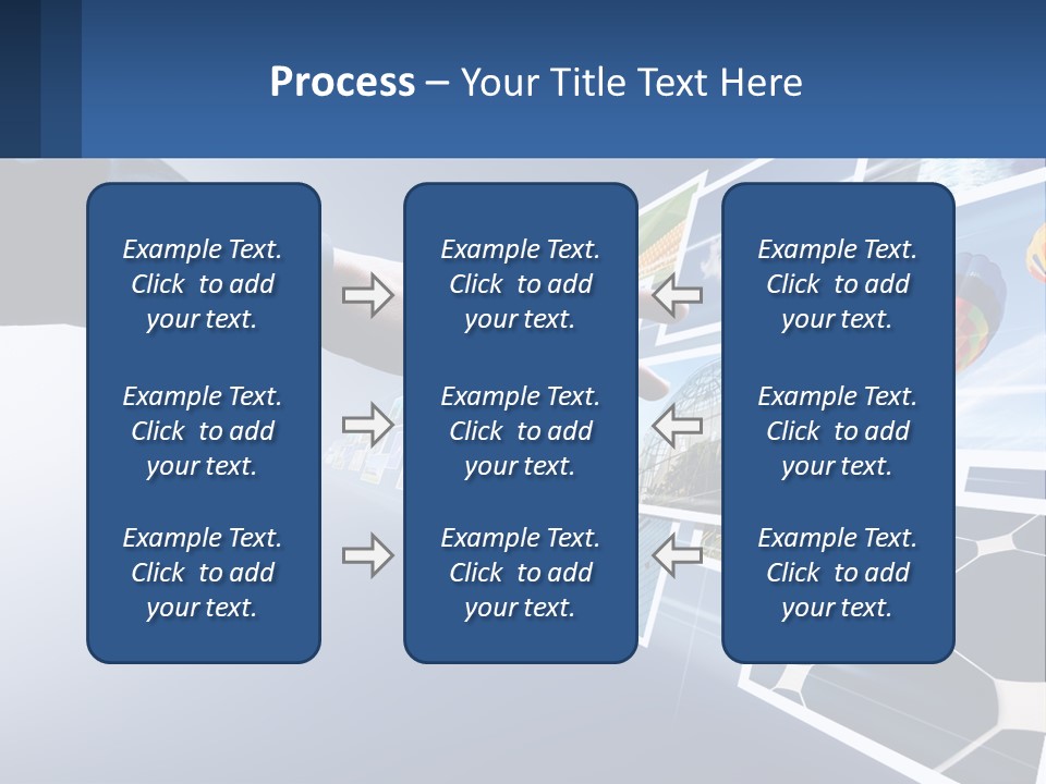 A Person Touching A Screen With Many Pictures On It PowerPoint Template