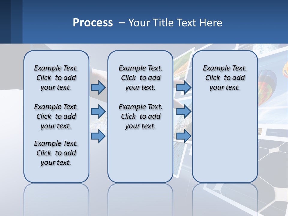 A Person Touching A Screen With Many Pictures On It PowerPoint Template