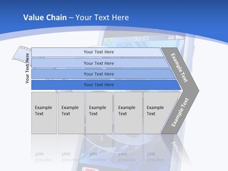 A Cell Phone With A Movie Reel On Top Of It PowerPoint Template