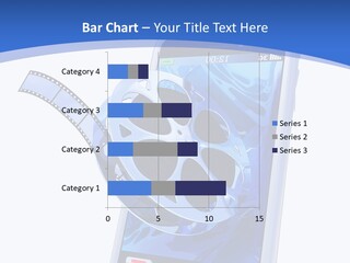 A Cell Phone With A Movie Reel On Top Of It PowerPoint Template