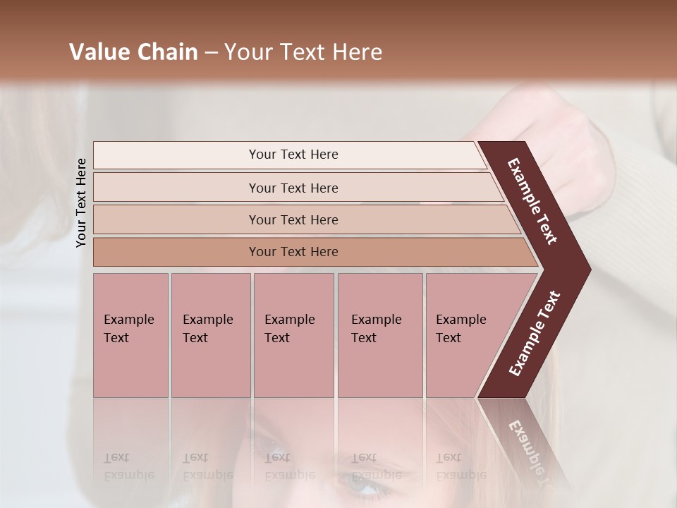 A Woman Cutting A Little Girl's Hair With Scissors PowerPoint Template