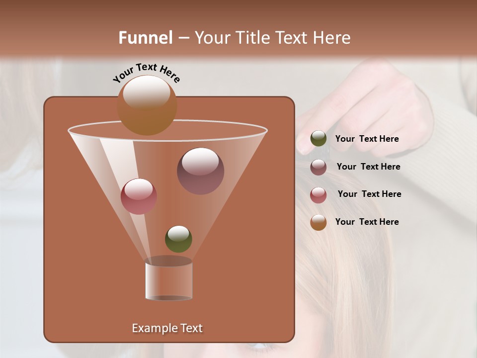 A Woman Cutting A Little Girl's Hair With Scissors PowerPoint Template