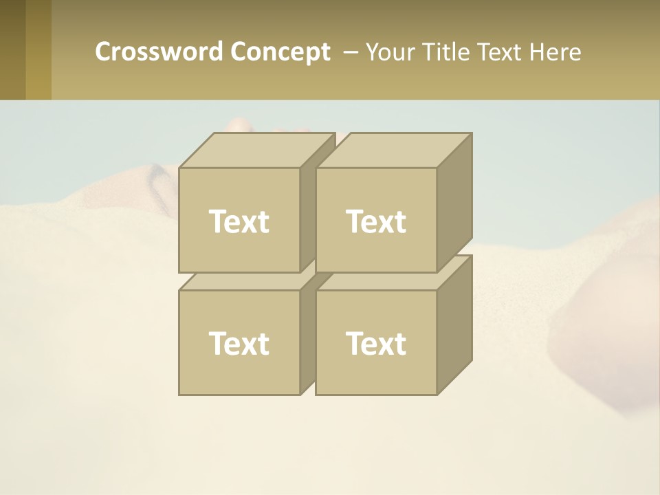 A Woman Laying In The Sand With Her Eyes Closed PowerPoint Template