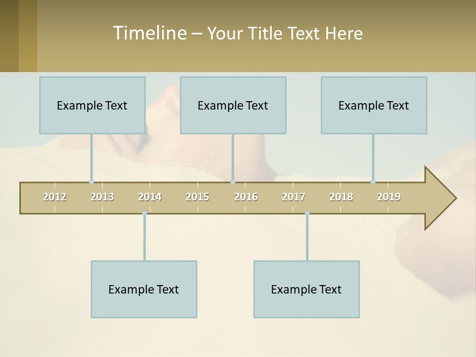 A Woman Laying In The Sand With Her Eyes Closed PowerPoint Template