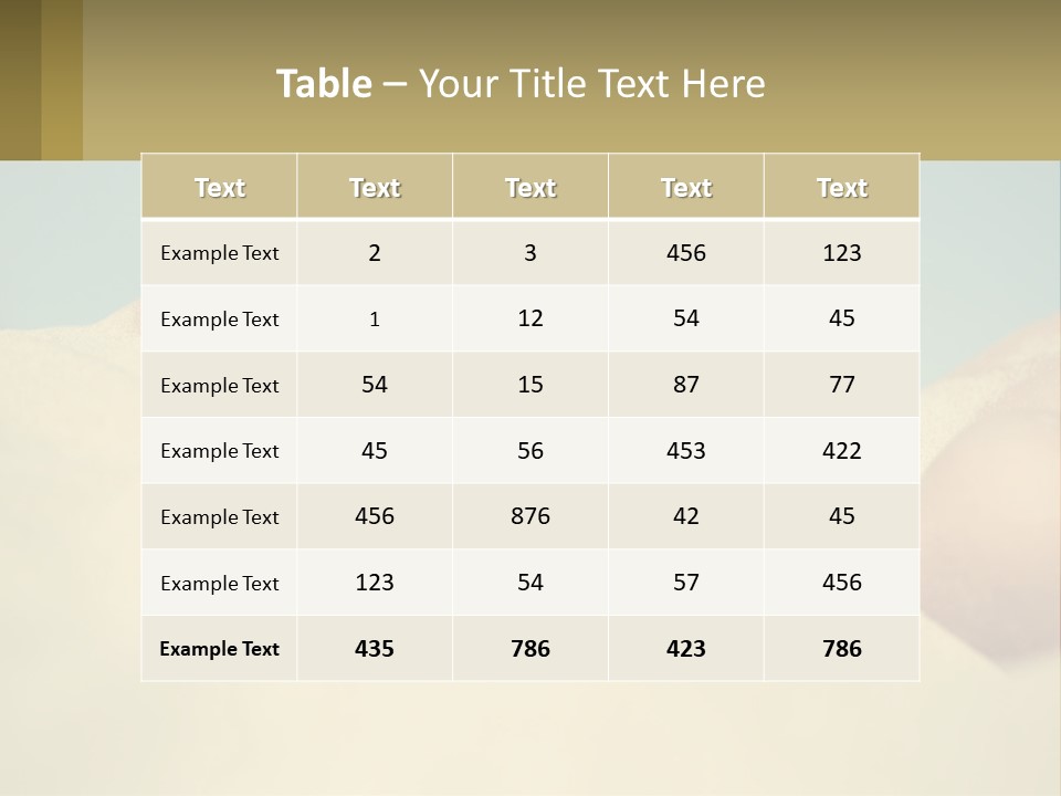 A Woman Laying In The Sand With Her Eyes Closed PowerPoint Template