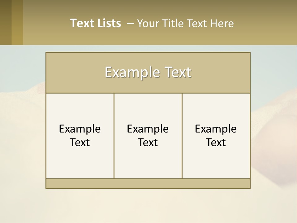 A Woman Laying In The Sand With Her Eyes Closed PowerPoint Template
