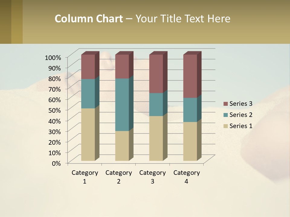 A Woman Laying In The Sand With Her Eyes Closed PowerPoint Template