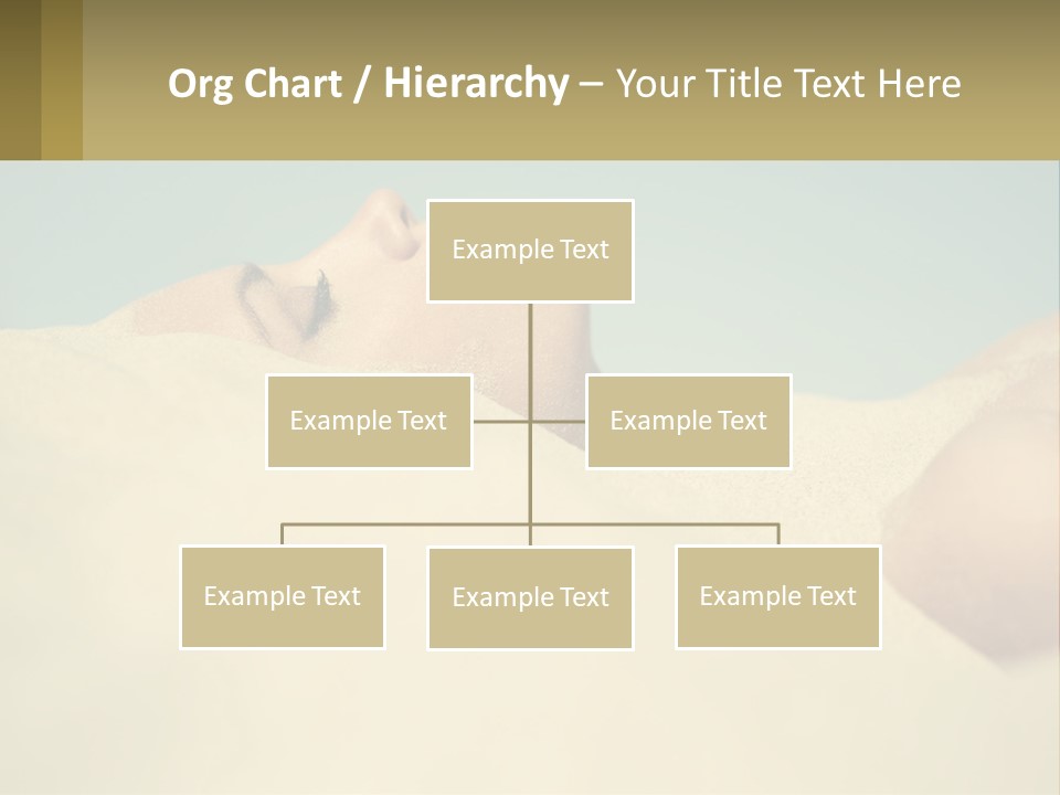 A Woman Laying In The Sand With Her Eyes Closed PowerPoint Template