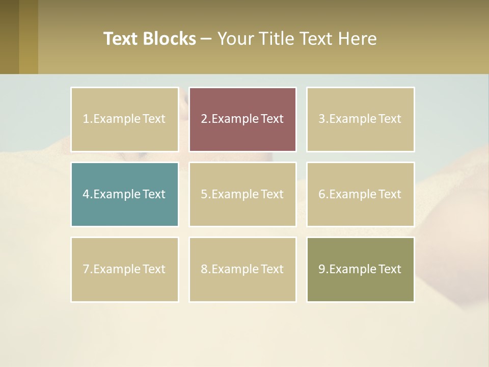 A Woman Laying In The Sand With Her Eyes Closed PowerPoint Template