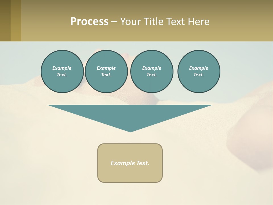 A Woman Laying In The Sand With Her Eyes Closed PowerPoint Template