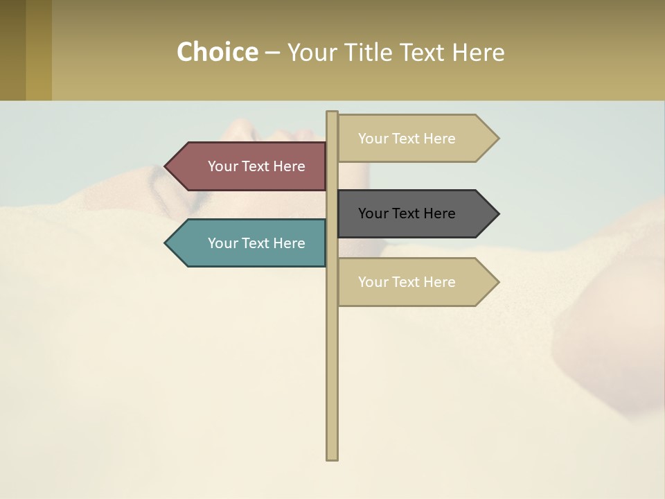 A Woman Laying In The Sand With Her Eyes Closed PowerPoint Template