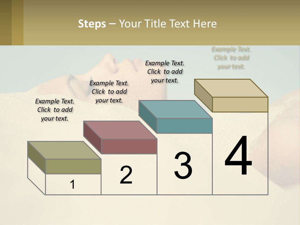 A Woman Laying In The Sand With Her Eyes Closed PowerPoint Template