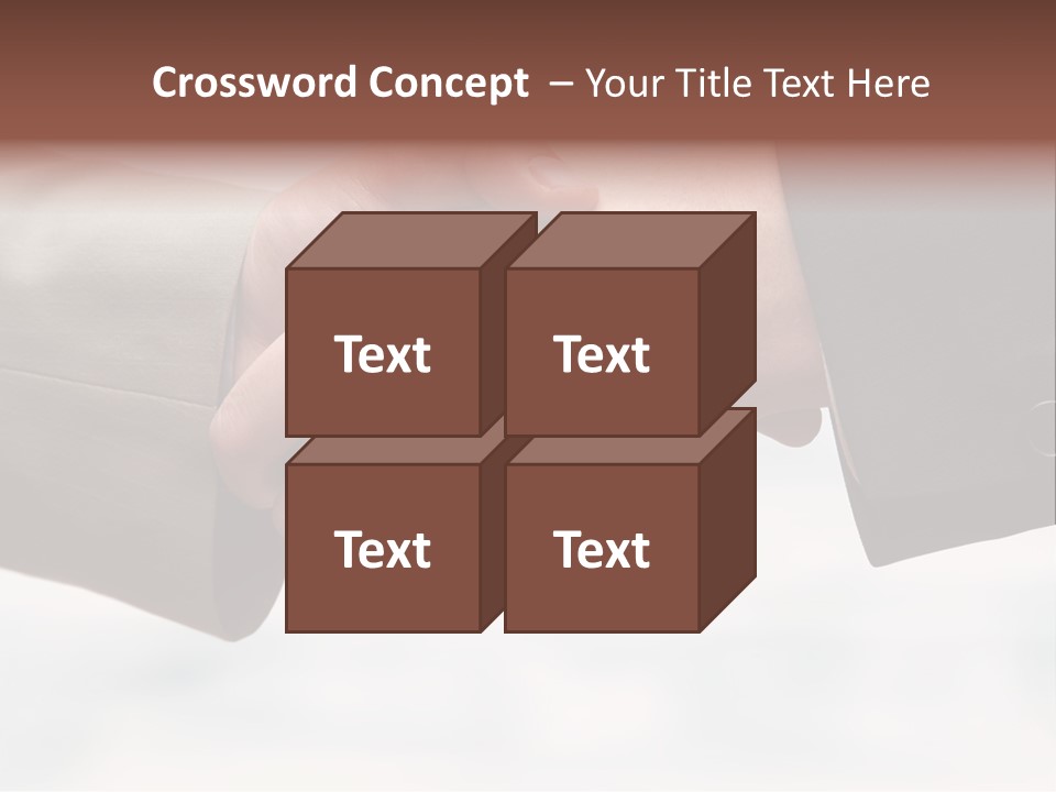 Two People Shaking Hands In Front Of A White Background PowerPoint Template