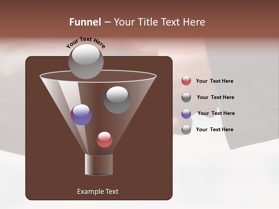 Two People Shaking Hands In Front Of A White Background PowerPoint Template