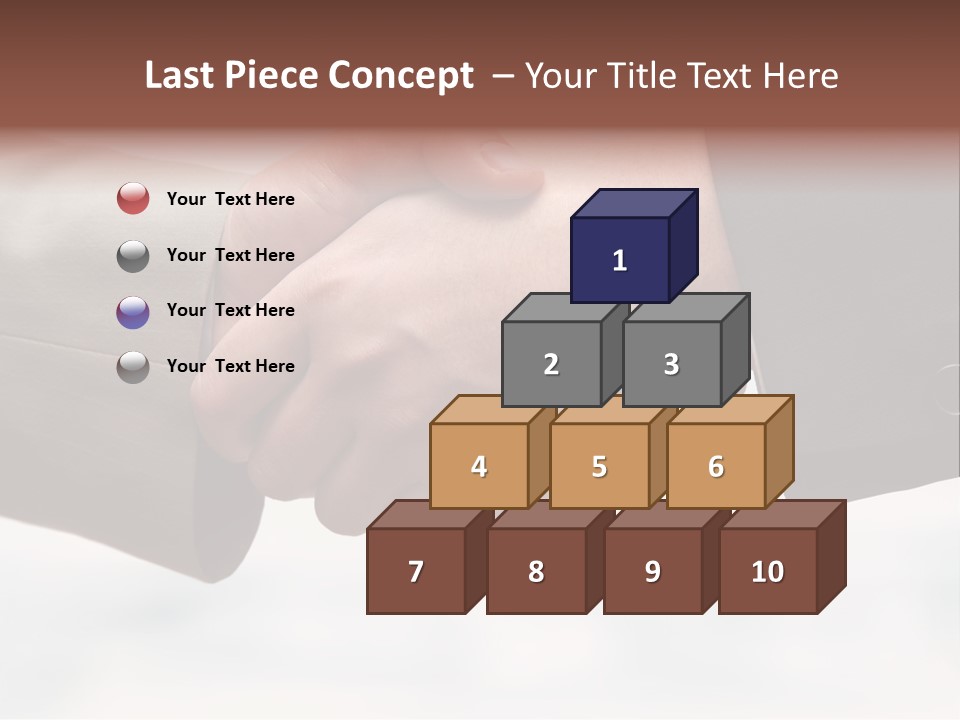 Two People Shaking Hands In Front Of A White Background PowerPoint Template