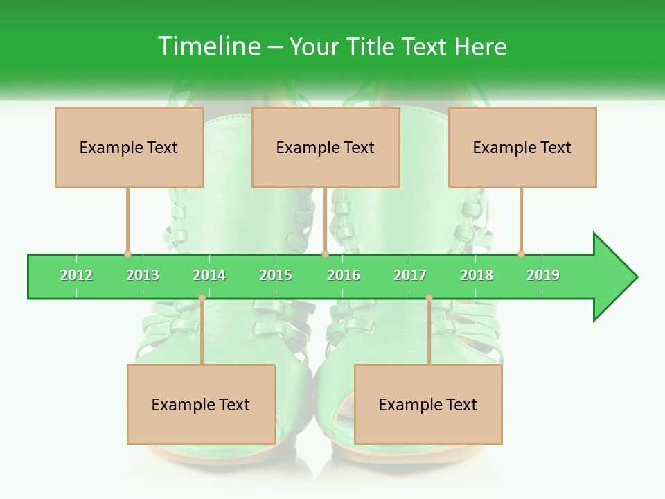 A Pair Of Green High Heeled Shoes Powerpoint Template PowerPoint Template