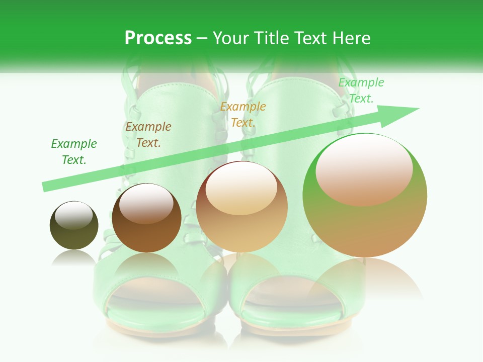 A Pair Of Green High Heeled Shoes Powerpoint Template PowerPoint Template