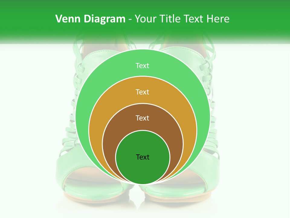 A Pair Of Green High Heeled Shoes Powerpoint Template PowerPoint Template