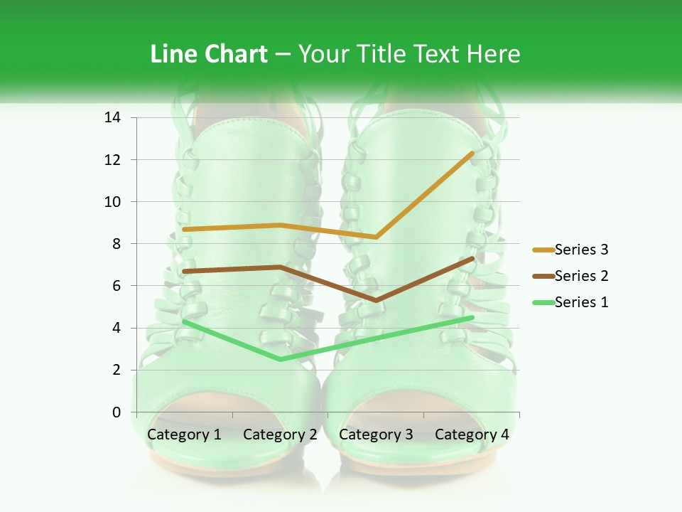 A Pair Of Green High Heeled Shoes Powerpoint Template PowerPoint Template