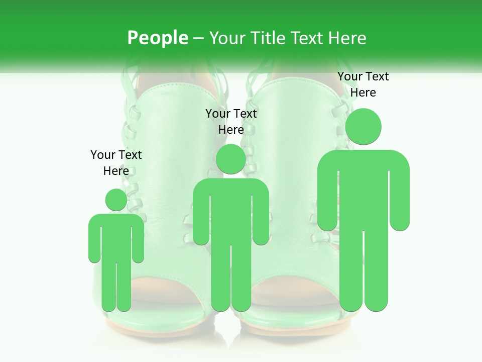 A Pair Of Green High Heeled Shoes Powerpoint Template PowerPoint Template