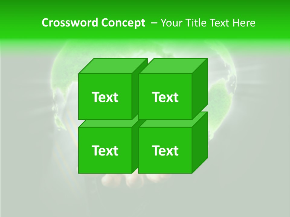 A Person Holding A Green Earth In Their Hands PowerPoint Template