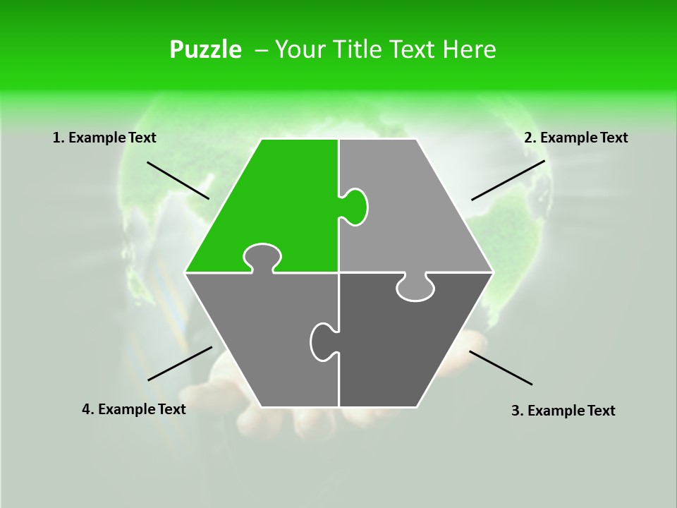 A Person Holding A Green Earth In Their Hands PowerPoint Template