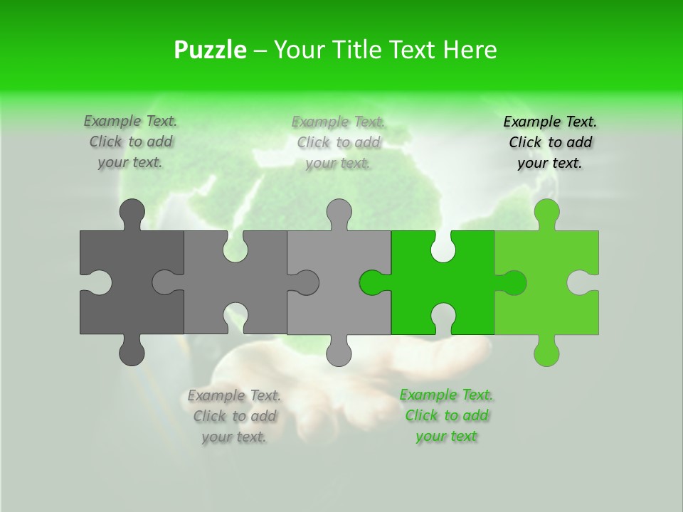 A Person Holding A Green Earth In Their Hands PowerPoint Template