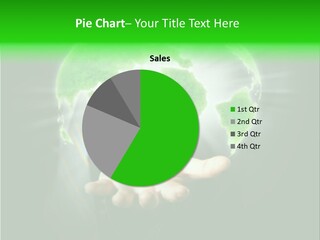 A Person Holding A Green Earth In Their Hands PowerPoint Template