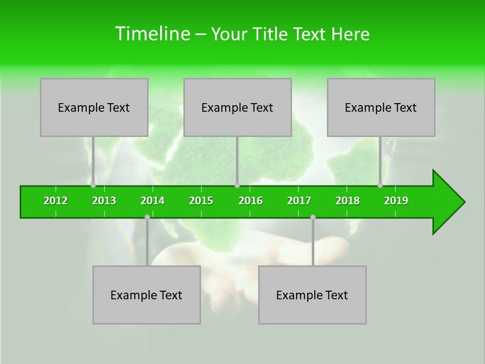 A Person Holding A Green Earth In Their Hands PowerPoint Template