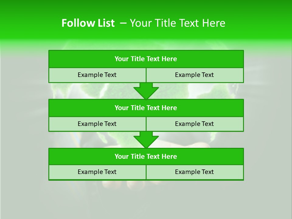 A Person Holding A Green Earth In Their Hands PowerPoint Template