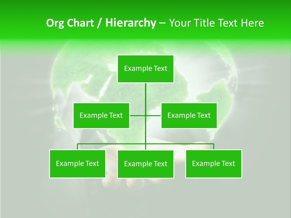 A Person Holding A Green Earth In Their Hands PowerPoint Template