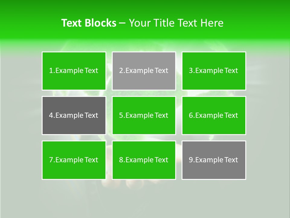 A Person Holding A Green Earth In Their Hands PowerPoint Template