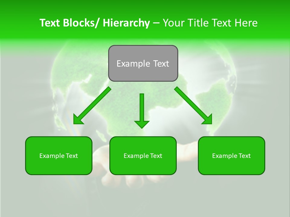 A Person Holding A Green Earth In Their Hands PowerPoint Template